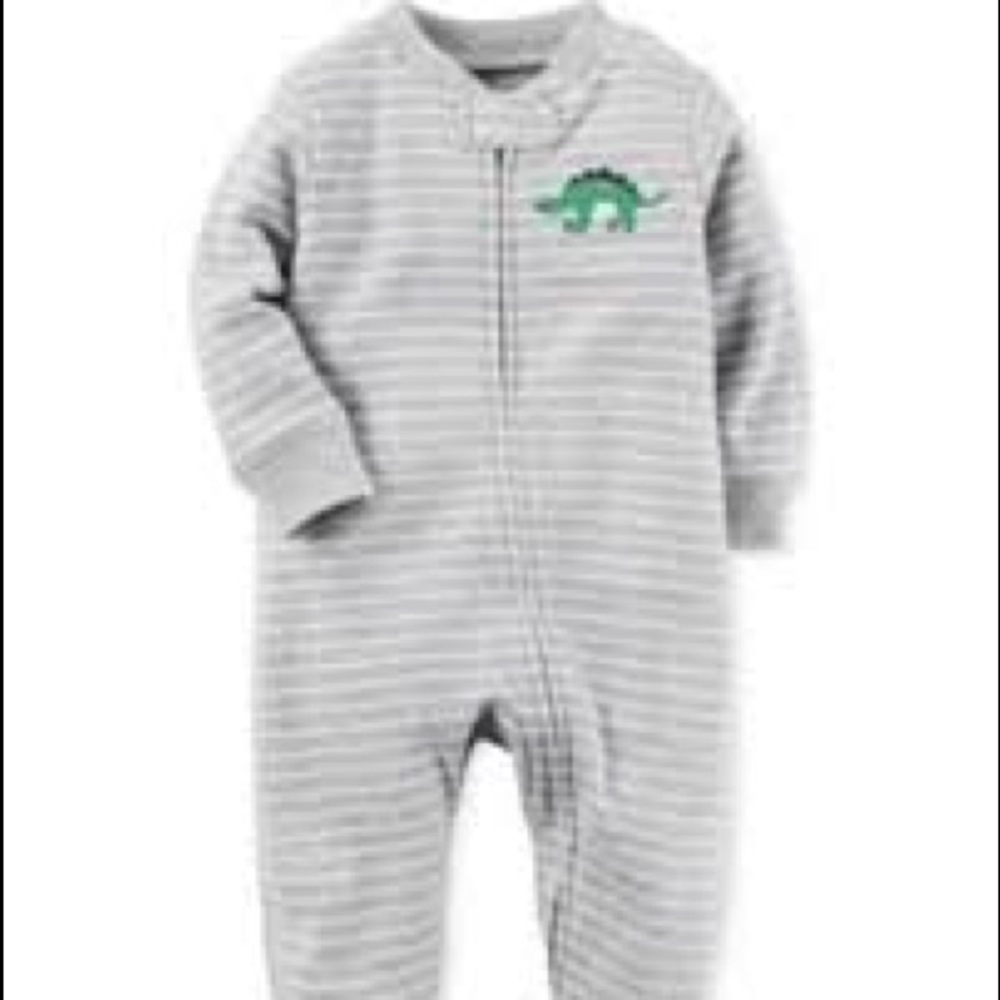 Dino pajama onesie